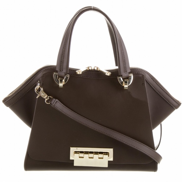 Zac Zac Posen Eartha Double Handle Top Zip Leather Bag - Picture 8 of 12